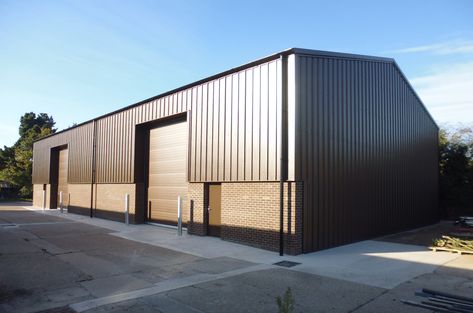 Modern Warehouse Design Exterior, Factory Design Exterior, Modern Warehouse Design, Warehouse Design Exterior, Warehouses Exterior, Factory Building Design, Industrial Condo, Industrial Building Design, Steel Warehouse