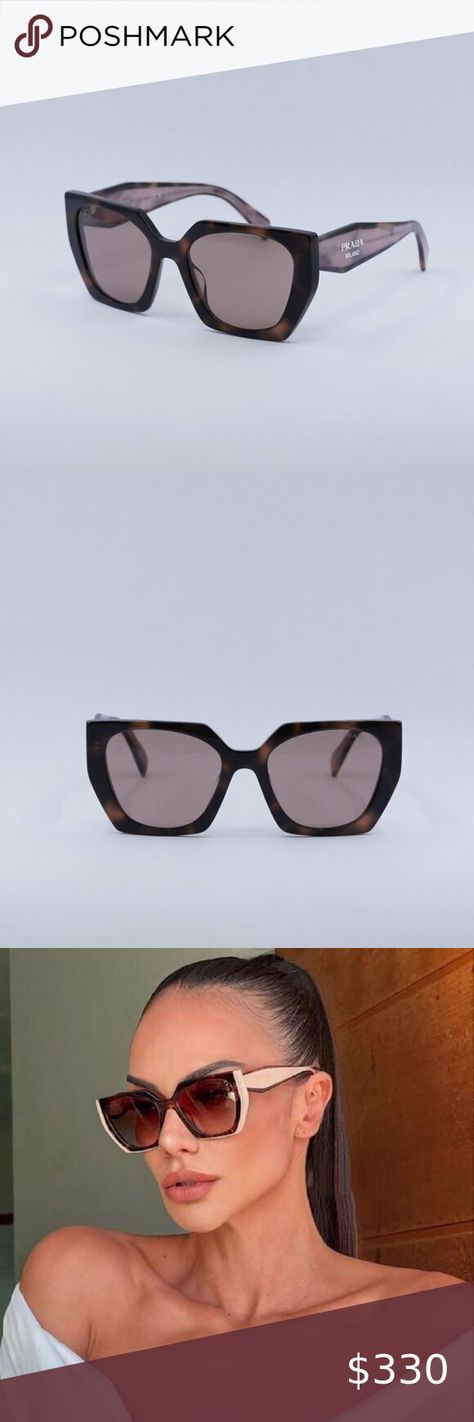 ️ New Prada PR15WS 23A60B Sunglasses - Mauve Havana Frame, Light Brown Lenses Prada Pr15ws, Light Brown Lenses, Prada Accessories, Frame Light, Prada Sunglasses, Havana, Light Brown, Prada, Lenses