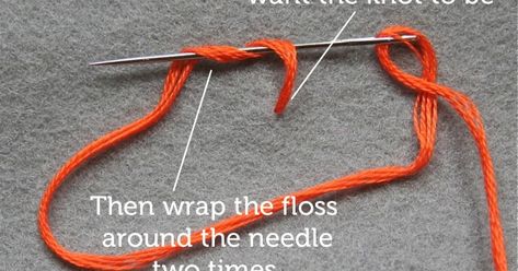 I thought I'd publish this quick basic tutorial for french knots. I use them a lot for tiny eyes, noses and details, so they ... Crochet French Knot Eyes, Candle Wicking, Bind Off Knitting, French Knot Stitch, Embroidery Easy, Ribbon Embroidery Kit, French Knot Embroidery, Embroidery Stitches Tutorial, Brazilian Embroidery