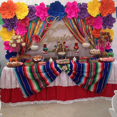 Fiesta / Mexican Bridal/Wedding Shower Party Ideas | Photo 10 of 19 | Catch My Party Mexican Theme Baby Shower, Mexican Fiesta Birthday Party, Mexican Theme Party Decorations, Mexican Baby Shower, Mexican Birthday Parties, Mexican Themed Weddings, Wedding Shower Party, Mexican Party Decorations, Fiesta Bridal Shower