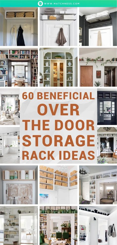 60-beneficial-over-the-door-storage-rack-ideas1 Utilizing Space In A Small House, Behind Door Storage Ideas Bathroom, Over The Door Shelf Ideas, Using Vertical Space Storage Ideas, Coat Storage Ideas Space Saving, Tiny Home Bathroom Storage, Small House Storage Hacks, How To Utilize Small Spaces, Behind The Door Storage Ideas