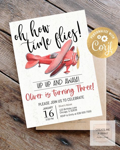 Plane Birthday, Baby Handprint Crafts, Planes Birthday Party, Planes Birthday, 7 Birthday, First Birthday Posters, Planes Party, Airplane Theme, Airplane Birthday Party