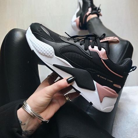 Puma RS-X. Taking us to the darkside 🖤..��� Kasut Pengantin, Puma Rs X, Puma Rs-x, Sneaker Outfits, Puma Rs, Hype Shoes, Pumas Shoes, Best Sneakers, Trendy Shoes