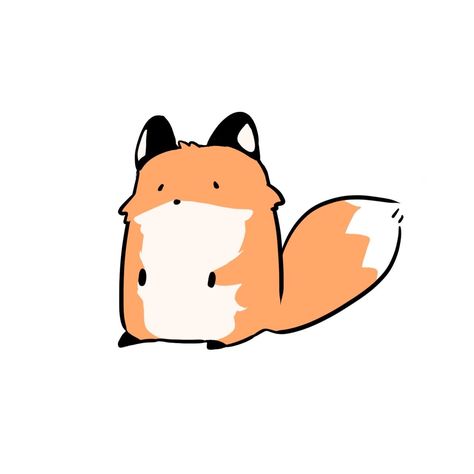 Squirrel Doodle Cute, Fox Kawaii Drawing, Cute Fox Doodle, Cute Fox Pfp, Fox Wallpaper Iphone, Fox Wallpaper Aesthetic, Cute Fox Wallpaper, Fox Doodle, Fox Wallpapers