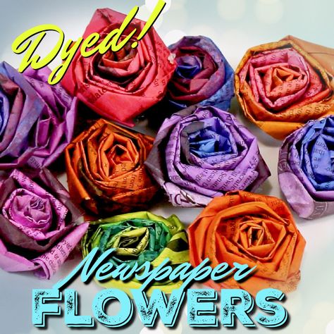 Newspaper Flowers Diy, Paper Flower Bouquets, Newspaper Flowers, Magical Flowers, Sheet Music Crafts, Newspaper Crafts Diy, Diy Crafts For Teen Girls, Diy Crafts For Teens, Shine Like A Star