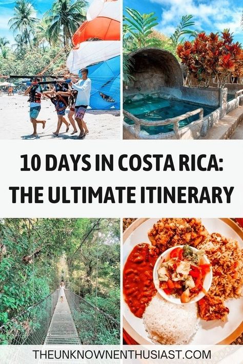 Costa Rica Itinerary, Costa Rico, 10 Day Itinerary, Costa Rica Travel Guide, San Jose Airport, Visit Costa Rica, Costa Rica Vacation, Central America Travel, Monteverde