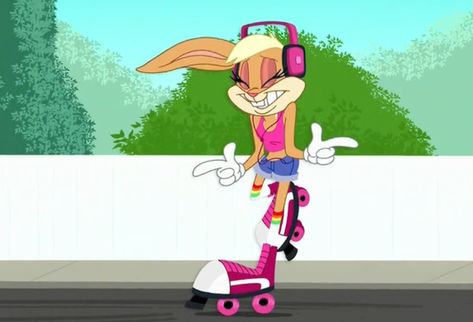 Lola skating! Lola Bunny Looney Tunes Show, Bugs And Lola, Best Cartoon Shows, Looney Tunes Wallpaper, Looney Tunes Show, Lola Bunny, Looney Tunes Bugs Bunny, Old School Cartoons, Merrie Melodies