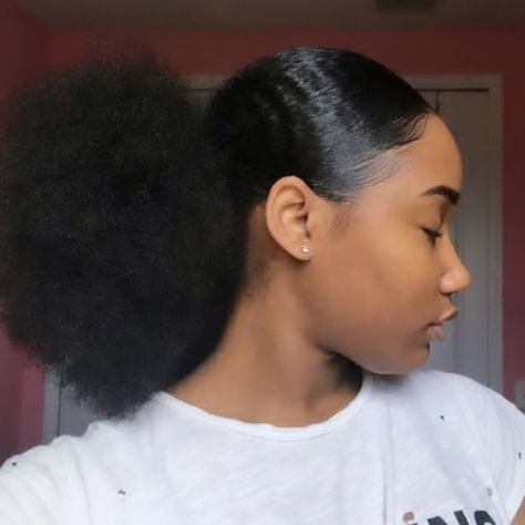 Quick Natural Hair Styles, Girls Natural Hairstyles, Beautiful Natural Hair, Slick Back, Natural Hair Beauty, Natural Curls Hairstyles, 4c Hair, Natural Hair Styles Easy, Hair Laid