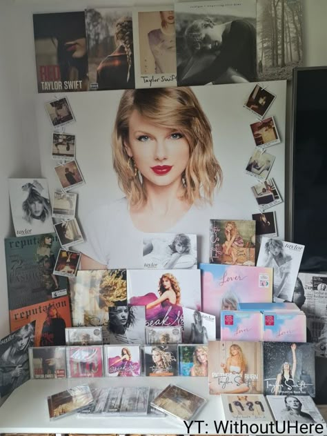 Taylor swift collection WithoutUHere Taylor Swift Collection, Taylor Swift Cd, Taylor Swift New, Estilo Taylor Swift, Love For Her, Swift Photo, Big Crush, Cute Room Ideas, Red Taylor