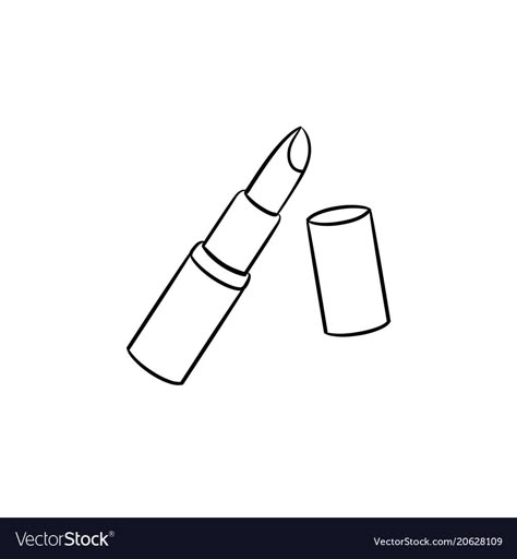 Makeup Tattoo Ideas Simple, Drawing Of Lipstick, Simple Makeup Drawing, Lipstick Drawing Easy, Lip Line Drawing, Lipstick Tattoo Designs, Lipstick Stain Drawing, Lipstick Drawing Sketch, Lipstick Tattoo Ideas