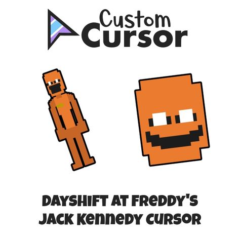 Jack Kennedy is the main character of the Dayshift at Freddy's trilogy, based on the Five Nights at Freddy's franchise. He is orange, with a smile and glowing white eyes. The game curso... Custom Cursor is #1 for cursors! Day Shift At Freddys Fanart, Day Shift At Freddy’s, Glowing White Eyes, Dsaf Jack, Dayshift At Freddys, Jack Dsaf, Silly Characters, Freddy 3, Custom Cursor