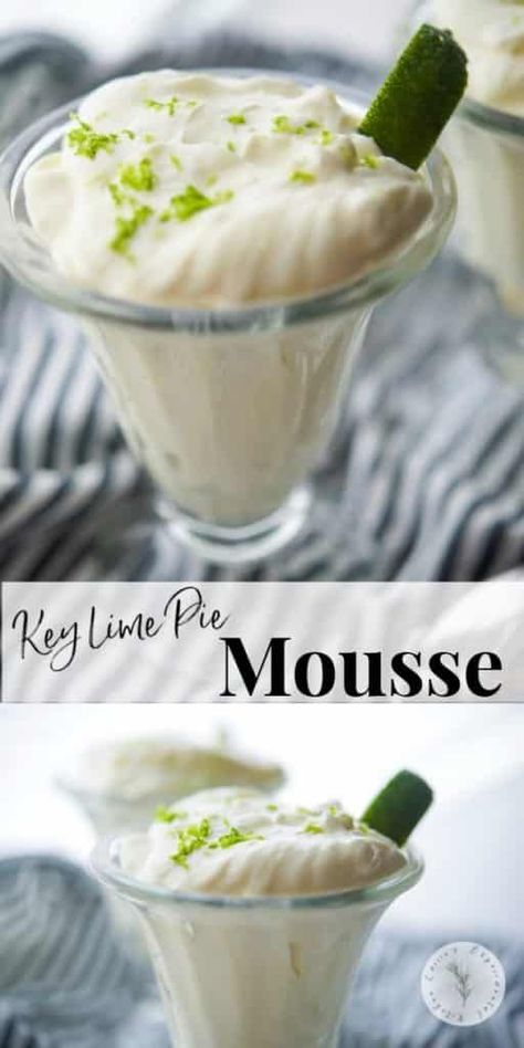 Key Lime Mousse, Mousse Recipes Easy, Key Lime Recipes, Mousse Desserts, Key Lime Desserts, Key Lime Pie Easy, Light Dessert, Lime Desserts, Lemon Bar