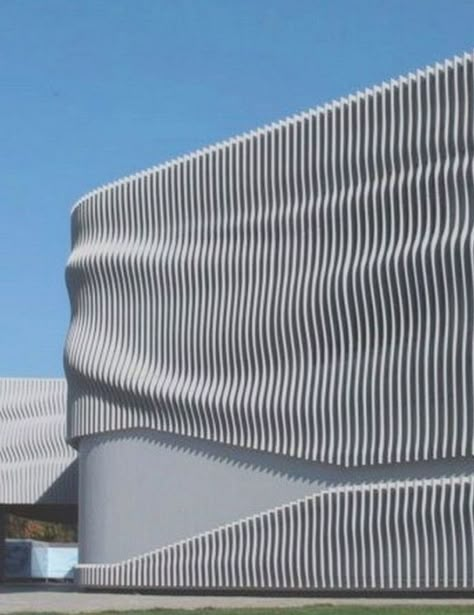 Curved Facade Architecture, Parametric Design Pattern, Parametric Building, Parametric Design Architecture, Wave Architecture, Koshino House, Architecture Parametric, Facades Architecture, Civic Architecture