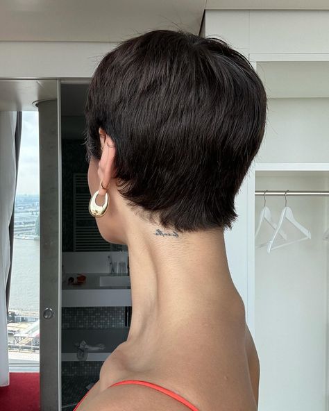 #hairinspo #shorthaircut #tattooinspo Really Short Hair Styles For Women, Really Short Hair Styles, Pixie Cut Styles, Really Short Hair, Hair Styles For Women, Short Bangs, Hair Inspiration Short, Goddess Hairstyles, Shot Hair Styles