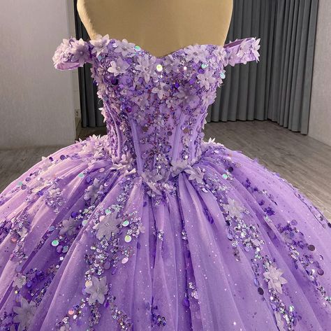 Lavender Quinceanera Dresses, Fairytale Wedding Gown, A Line Ball Gown, Purple Quinceanera Dresses, Quinceanera Themes Dresses, Plus Size Evening Gown, Pretty Quinceanera Dresses, Quince Dress, Quince Ideas