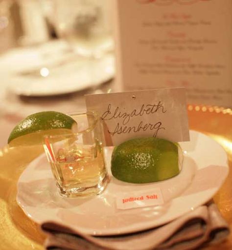 A shot glass, engraved with the couple’s monogram awaits each guest’s arrival at their setting for a tequila toast that will kick off the reception and dinner. Wedding Tequila, 2nd Wedding, Tequila Shots, Mom Wedding, Mexican Wedding, S Monogram, Place Cards, Tequila, Shot Glass