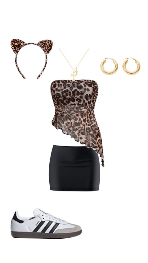 cheetah print halloween costume outfit inspo Cheetah Halloween Costume, Cheetah Halloween, Cheetah Costume, Halloween Costumes Brunette, Cheetah Clothes, Leopard Halloween, Black Halloween Costumes, Halloween Costumes For Teens Girls, Matching Halloween Costumes