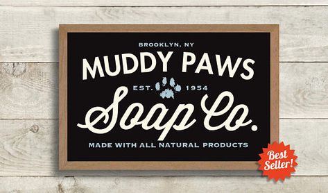 Cheer up your dog washing station or laundry room with this Muddy Paws vintage inspired laundry art print. This print has a warm cream color which is part of its quirky charm. All you need is a frame that will give your unique art that extra personalized touch. What you Should Know THIS IS Laundry Room With Dog Wash, Hamper Laundry Room, Powder Room Sign, Powder Room Signs, Wash Dry Fold Repeat, Dog Room Decor, Laundry Art, Washing Station, Trendy Farmhouse