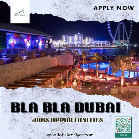 About Bla Bla DubaiStepping into the vibrant heart of Dubai, Bla Bla presents itself not just as a place, but as an experience, a destination. Having opened its doors in January 2021, this innovative establishment has redefined what it means to socialize, dine, and entertain in the city. With 21 eclectic bars, an elegant beach […] Bastakia Dubai, Blue Waters Dubai, Dubai Old Town, Dubai Floods, The Dubai Edition Hotel, Good Luck To You, Health Check, Career Opportunities, Job Opening