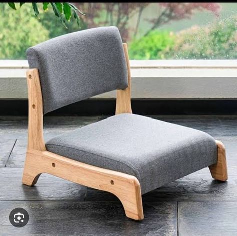 Legless Chair, Japanese Chair, Window Chair, Bohemian Decor Inspiration, Meditation Chair, Japanese Dining, Living Room Balcony, Chair Wood, Ornate Furniture