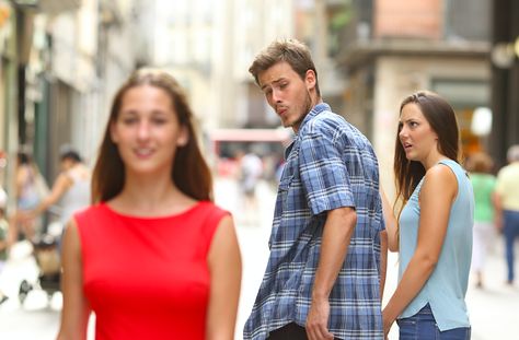 Distracted Boyfriend, Blank Memes, Meme Maker, Funny Poses, Clean Memes, Boyfriend Memes, You Meme, Me Too Meme, Memes Kpop