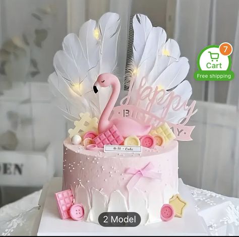 Flamingo Birthday Party, Birth Day, Flamingo Birthday, Cool Birthday Cakes, Cake Decorating Tools, Fancy Cakes, Decorating Tools, Birthday Cakes, Cake Designs