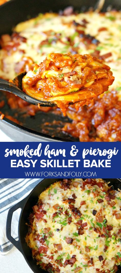 Recipes For Leftover Smoked Ham, Smoked Ham Dinner Ideas, Recipes With Smoked Ham, Pierogi Skillet, Smoked Ham Recipe, Turkey Leftovers, Ham Dinner, Dinners Recipes, Leftover Ham Recipes