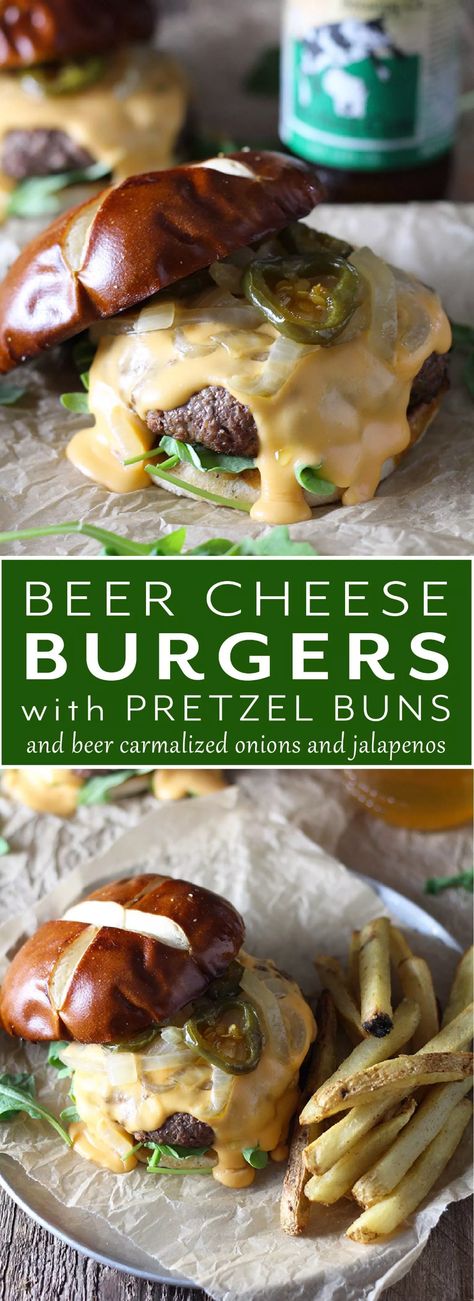 Cheese Burger Casserole, Pretzel Buns Sandwich, Pretzel Burger, Burger Casserole, Casserole Meals, Easy Homemade Burgers, Healthy Burger Recipes, Pretzel Buns, Beer Cheese Sauce