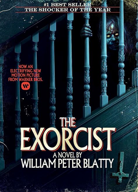 The Exorcist Book, Horror Novels, The Exorcist 1973, The Shocker, Cup Decals, Novel Covers, Novel Cover, Horror Stuff, Horror Novel