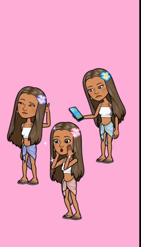 Tropical Bitmoji Outfits, Trio Snapchat Outfits, Snapchat Avatar Ideas Summer, Matching Bitmojis Summer, Preppy Bitmoji, Summer Bitmoji Ideas, Matching Bitmojis For Best Friends Summer, Trio Bitmoji Ideas, Preppy Bitmoji Outfits