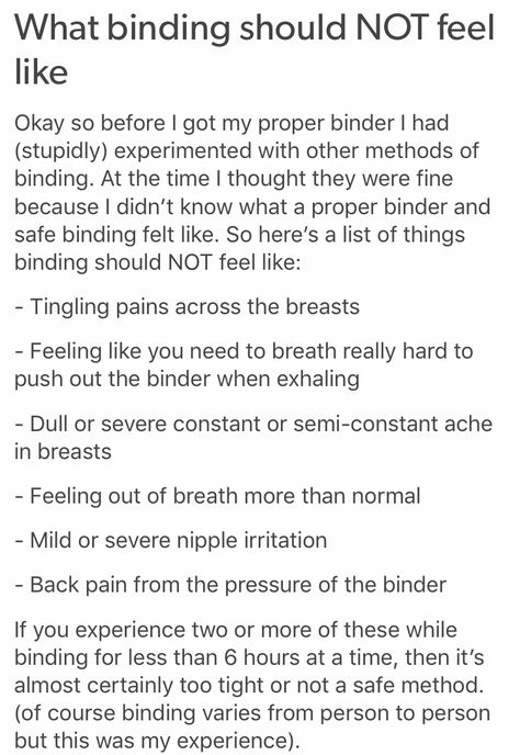 Everyone and anyone who wants/feels the need to bind should always be safe! and do your research so you KNOW what's safe! *smooches* Trans Boys, Trans Pride, Intersectional Feminism, Gender Identity, Lgbtq Pride, Be Safe, Popsugar, Helpful Hints, Just In Case