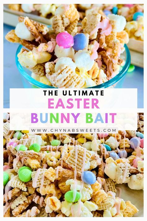 bunny bait recipe, easter treat, easter recipes, easter snacks, bunny treats, Easter desserts, Easter baking, Easter goodies, Easter sweets, Easter bunny, Easter-themed treats, Easter candy, Easter baking ideas, Easter recipe ideas, Easter snack ideas, chynabsweets Bunny Bait Recipe, Easter Deserts, Bunny Bait, Cereal Snacks, Easter Desserts Recipes, Salty Snacks, Eat Dessert First, Easter Dessert, Spring Vibes