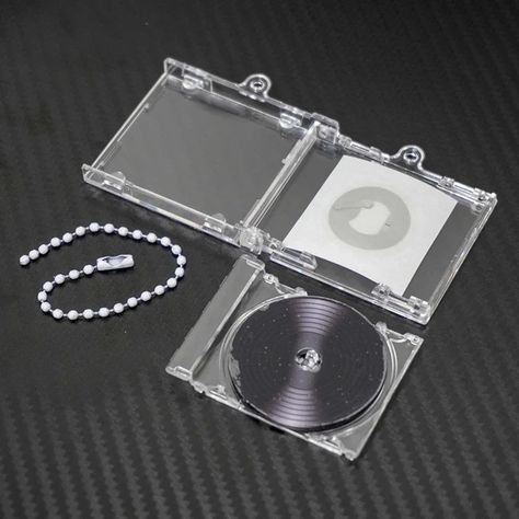 Wholesale price 10/20/30Pcs Mini Clear Album Box Accessory Black Acrylic CD for DIY Keychain Pendant with NFC Music Playback - AliExpress 36 Mini Cd Keychain, Cd Keychain, Cd Cases, Box Accessories, Cd Album, Accessories Ideas, Diy Keychain, Diy Box, Black Acrylic