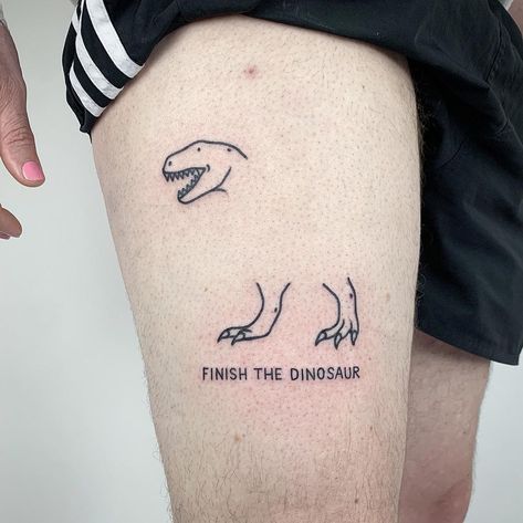 🦂Berlin on Instagram: “Swipe Left 😎 🦖🦖🦖🦖” Germany Tattoo, German Tattoo, Dinosaur Tattoo, Dinosaur Tattoos, Matching Couple Tattoos, Gothic Tattoo, E Tattoo, Funny Tattoos, Time Tattoos