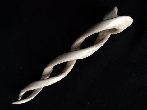 Naturally shed Red Deer antler helix hair fork by Furnival's Workshop by FurnivalsWorkshop on Etsy Eco Hair, Letter Openers, Shed Antlers, Antler Crafts, Unique Hair Accessories, Red Deer, Deer Antlers, Bone Carving, Helix