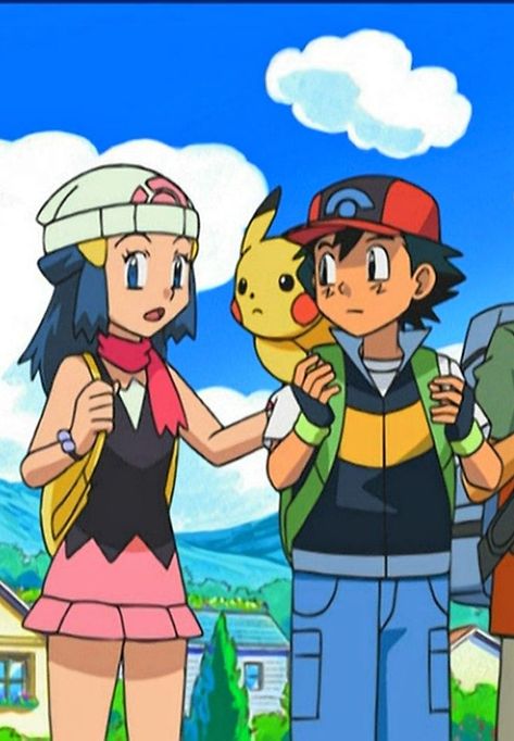 PearlShipping, Ash and Dawn pokemon, Ash x Dawn, SatoHika Pokémon Couple, Pokemon Ash X Dawn, Dawn Pokemon, Ash And Dawn, Pokemon Couples, Pokemon Ash, Couple Costume, Couples Costume, Couples Halloween Outfits