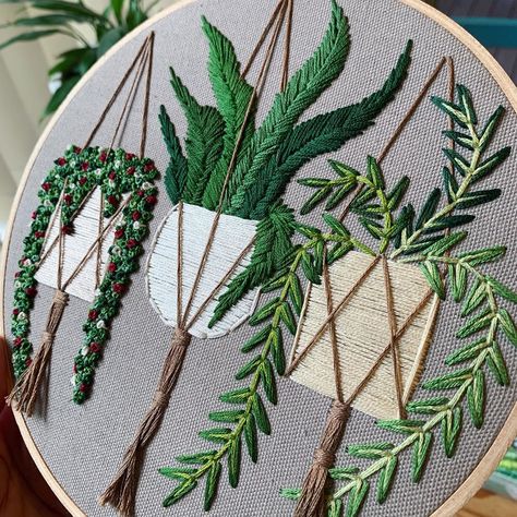 When you run out of the thread you need to finish a piece 🙄😜 off to the craft shop for me ! I always like stitching a neutral piece after a… Plant Embroidery, Decisions Decisions, Creative Textiles, Wooden Hoop, Snake Plant, Run Out, Embroidery Inspiration, Craft Shop, The Craft