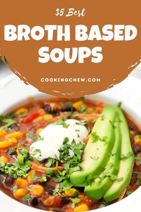 Broth Based Soup Recipes, Broth Based Soups, Clear Broth Soups, Bone Broth Soup Recipes, Chicken Coconut Soup, Crock Pot Vegetables, Bone Broth Soup, Sausage Tortellini Soup, Delicious Soups