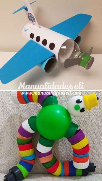 Para ver nuestros tutoriales visita nuestra página web de Manualidades eli. ¡Te esperamos! Toilet Roll Craft, Wooden Bunk Beds, Kids' Crafts, Kid Toys, Preschool Crafts, Educational Toys, Easy Crafts, Lego, Recycling