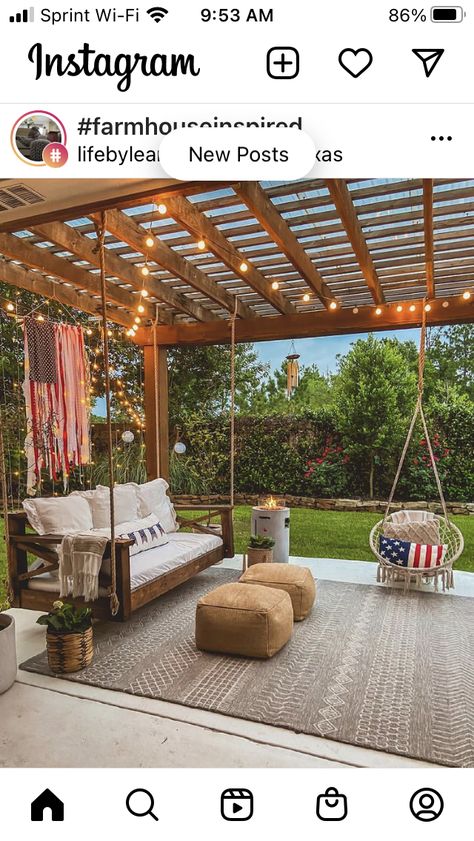 Backyard Structures, Building A Pergola, Patio Interior, Backyard Living, Canopy Outdoor, Backyard Party, Backyard Patio Designs, Back Patio, Outdoor Rooms