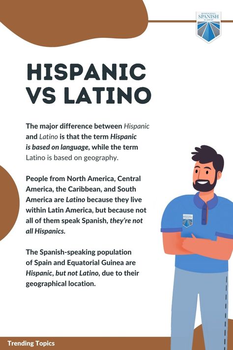 What’s the meaning of Hispanic? Is it the same as being Latino? These two terms are often confused between each other and generate debate about their true meaning. Do you know the difference between Hispanic and Latino? If you don’t, don’t sweat it because I’m here to clarify! To learn more, visit our blog post. Poc Drawing, Cultural Sensitivity, Hispanic Countries, Teaching Culture, Spanish Education, Latin Culture, Latino Culture, Latin Recipes, Spanish Speaking Countries