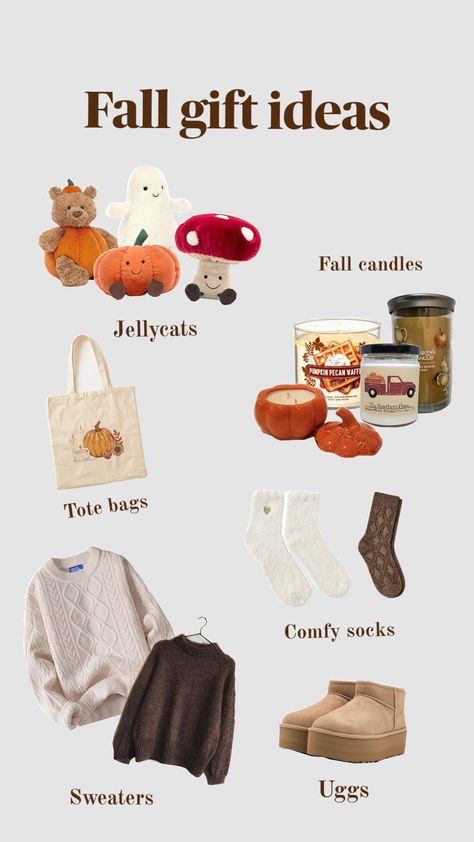 fall wishlist and gift ideas!! #fall #giftideas #autumn Fall Wishlist Ideas, Autumn Wish List, Cute Fall Gifts For Friends, Fall Themed Gifts, Fall Birthday Gift Ideas, Autumn Wishlist, Temu Wishlist, Fall Wishlist, October Gifts