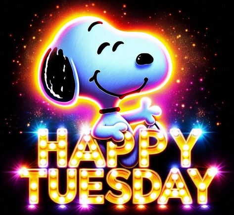 Snoopy Tuesday, Snoopy Happy Tuesday, Day And Night Quotes, Snoopy Funny, Snoopy Quotes, Snoopy Pictures, Night Quotes, Happy Tuesday, Peanuts Gang