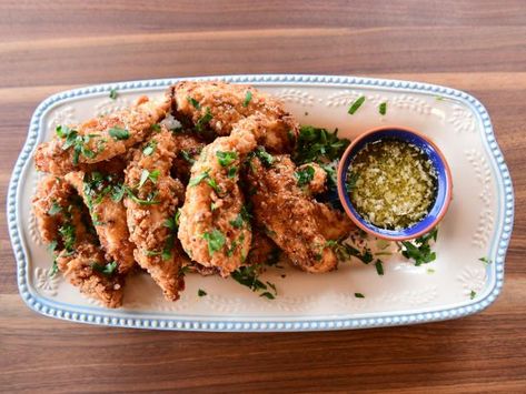 Honey Pecan Chicken Strips Recipe | Ree Drummond | Food Network Honey Pecan Chicken, Chicken Strips Recipe, Food Network Recipes Pioneer Woman, Pecan Crusted Chicken, Honey Butter Chicken, Ree Drummond Recipes, Chicken Strip Recipes, Pecan Chicken, Pioneer Woman Recipes