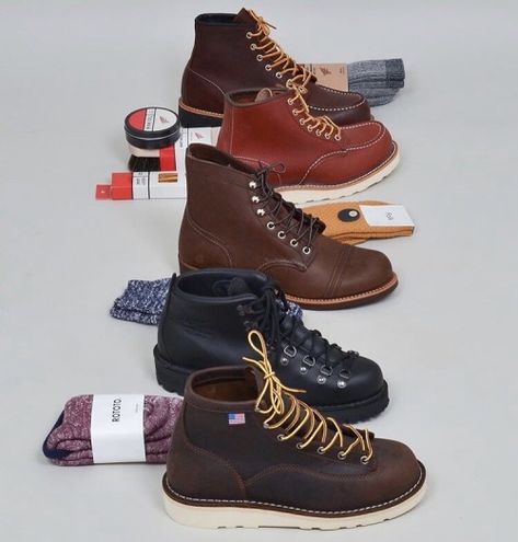 Red Wing Roughneck Red Wing 6” MocToe Red Wing... - Denimhead Danner Bull Run, Red Wing Iron Ranger, Iron Ranger, Bull Run, Danner Mountain Light, Red Wing, Ll Bean Boot, Cool Street Fashion, Danner Mountain Light Boot