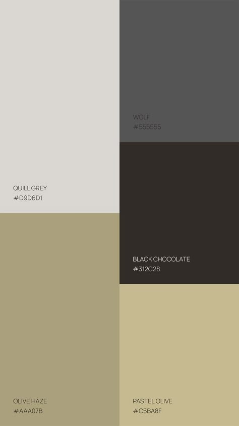 Palettes Color, Flat Color Palette, Hex Color Palette, Gender Neutral Colors, Black Chocolate, Grey Color Palette, Modern Color Palette, Nature Color Palette, Brand Color Palette