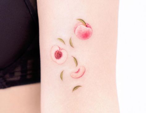 Peach Tattoo, Cream Tattoo, Peaches And Cream, Peaches N Cream, Hello Gorgeous, Minimal Tattoo, Pretty Tattoos, Peaches, Paw Print Tattoo