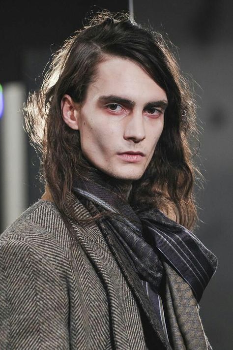 For Garcin I picture him with a tired appearance. The dark eyes and the sunken checks go to Garcin. Male Runway, Mens Makeup, Historical Makeup, Eye Reference, Sunken Eyes, Runway Hair, Search Google, Editorial Hair, Runway Makeup