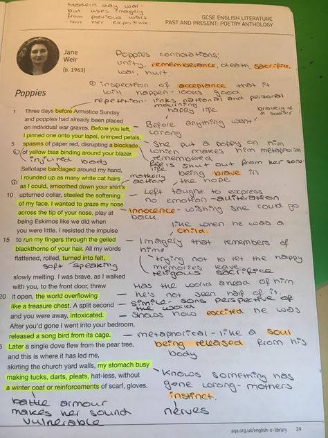 Poppies (part 1) Poppies Jane Weir Analysis, Poppies Poem Analysis Gcse, Poppies Annotations, Poppies Analysis, Poppies Poem Analysis, Poppies Poem, Studying Inspo Motivation, English Literature Poems, Gcse Poems