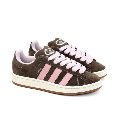 Adidas Campus Pink, Juliet Carter, Brown Campus, Hype Sneakers, Shoes Png, Pink Campus, Dr Shoes, Aesthetic Brown, Pretty Shoes Sneakers